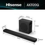 BARRE DE SON HISENSE 500W AX3100Q 3.1