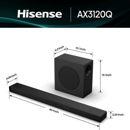BARRE DE SON HISENSE 500W AX3100Q 3.1