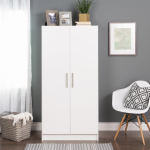 ARMOIRE 2 BATTANTS 850X450X750 CM BLANC ARB002 – Image 4