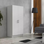 ARMOIRE 2 BATTANTS 850X450X750 CM BLANC ARB002