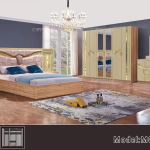 CHAMBRE À COUCHER 6 BATTANTS 5 PIÈCES – BEIGE MC616