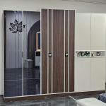 CHAMBRE À COUCHER ARMOIRE 6 BATTANTS 6 PIÈCES - MARRON BEIGE SOFT 5022 – Image 5