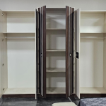 CHAMBRE À COUCHER ARMOIRE 6 BATTANTS 6 PIÈCES - MARRON BEIGE SOFT 5022 – Image 6